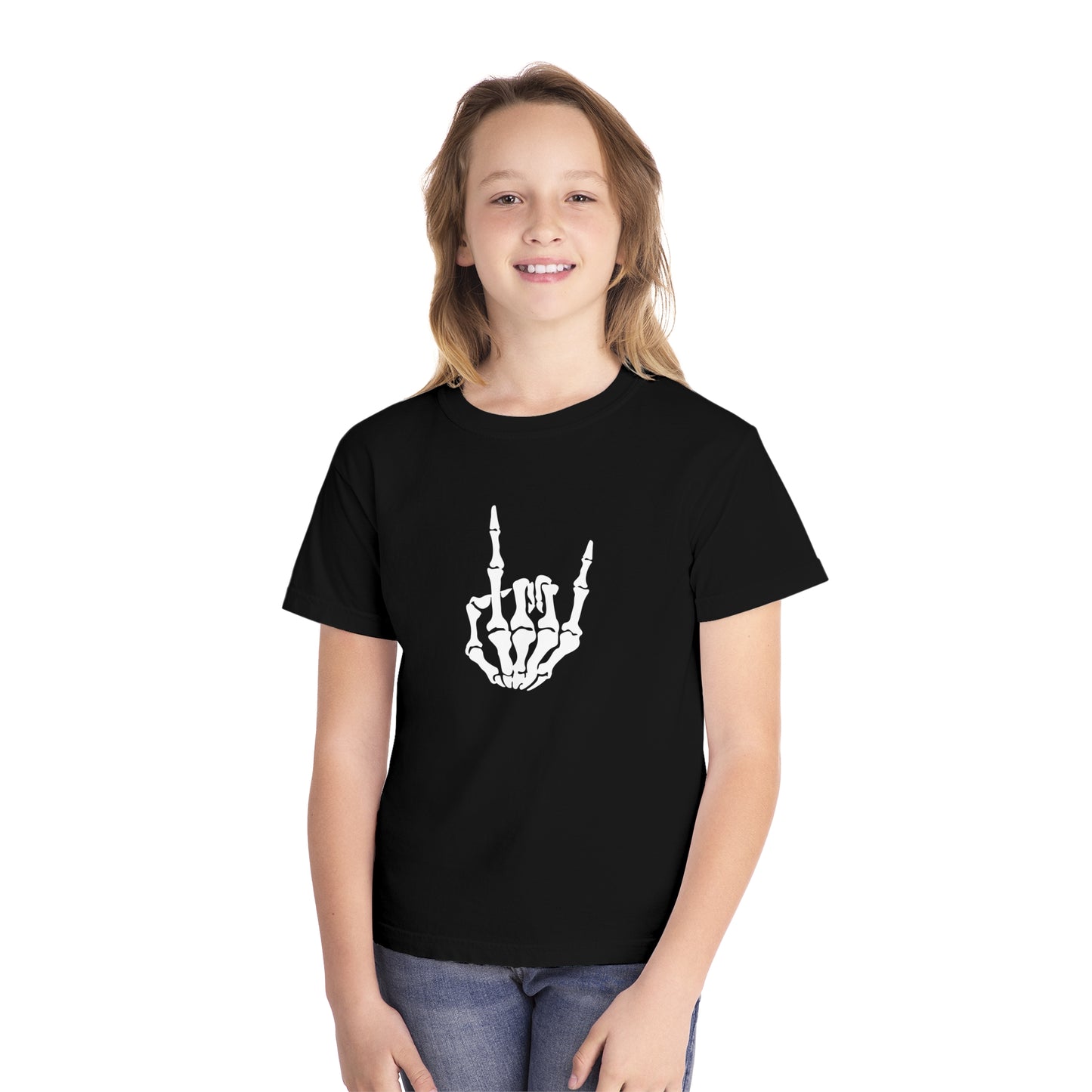 Kids Skeleton Hand Halloween Tee