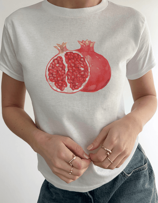 Pomegranate 90s Baby Tee