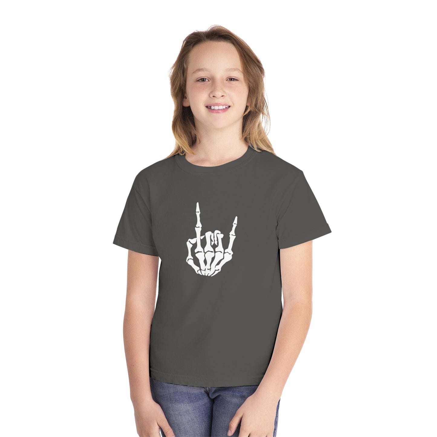 Kids Skeleton Hand Halloween Tee