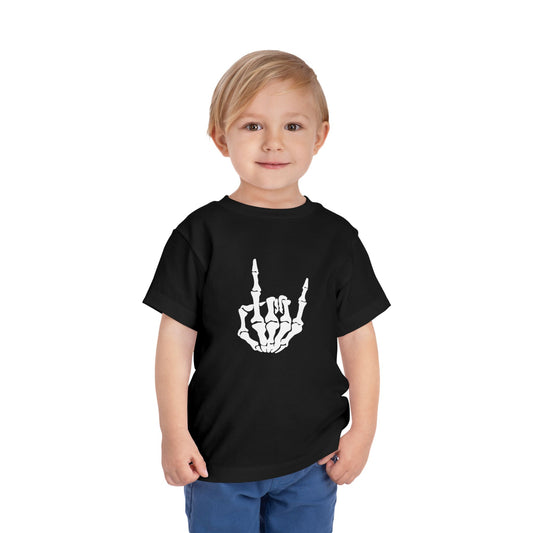 Toddler Skeleton Hand Halloween Tee