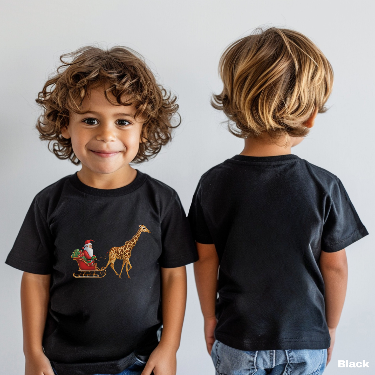 Giraffe Sleigh Toddler Tee