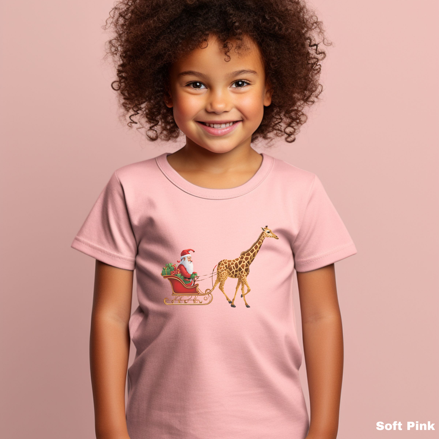 Giraffe Sleigh Youth Tee