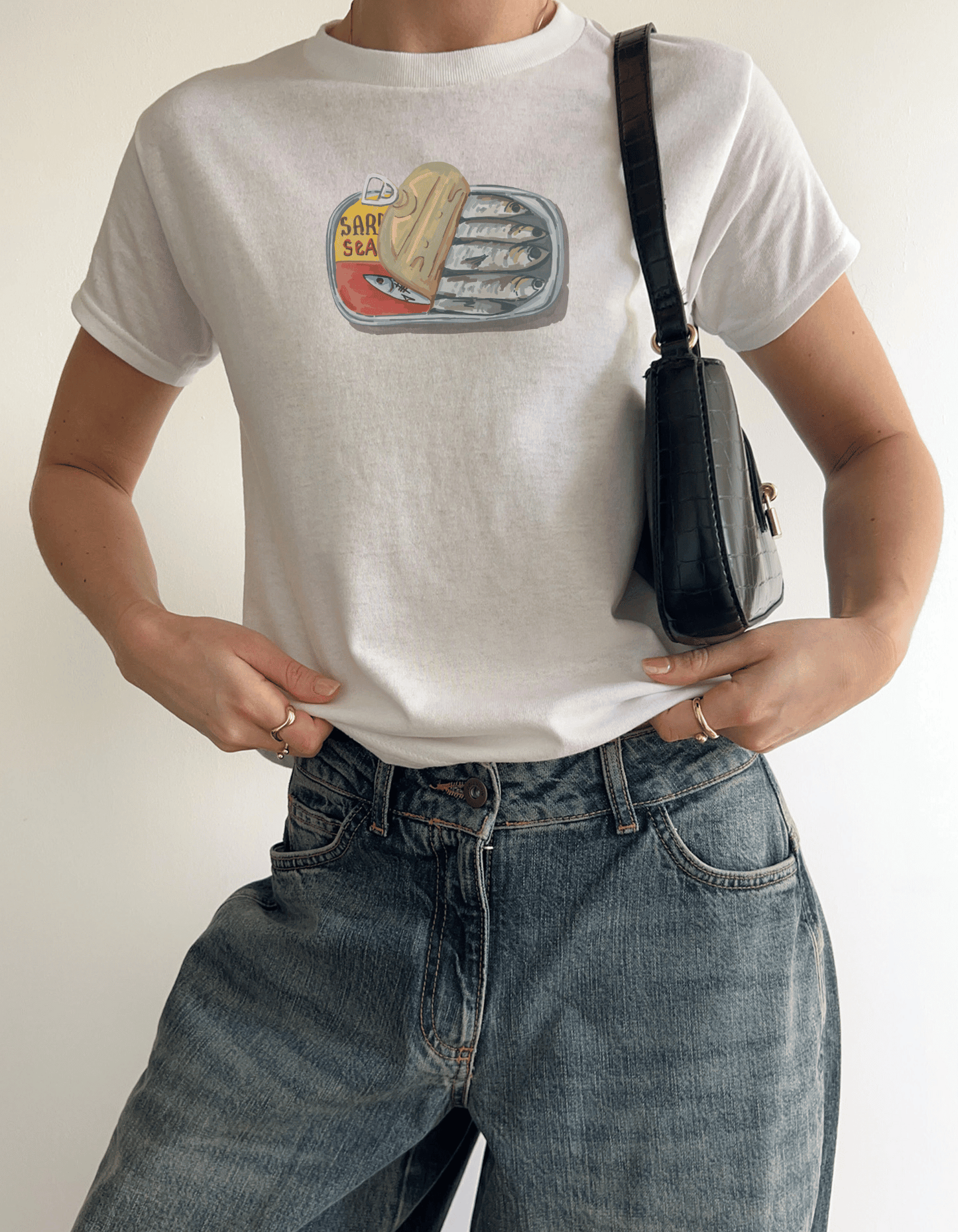 Sardine Tin 90s Baby Tee