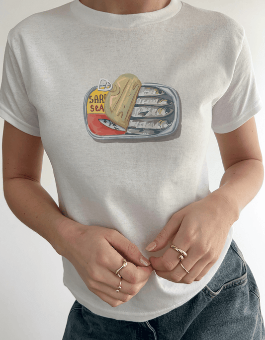 Sardine Tin 90s Baby Tee