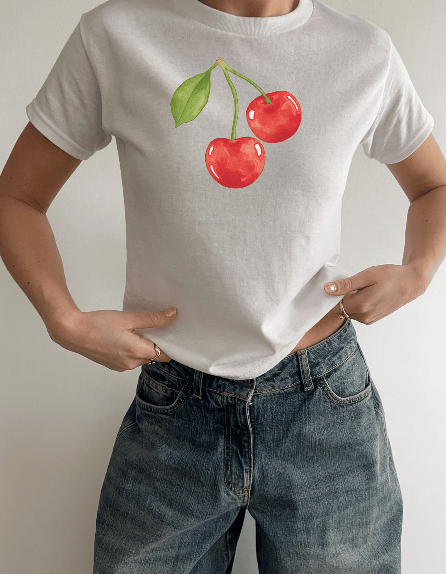 Cherry 90s Baby Tee