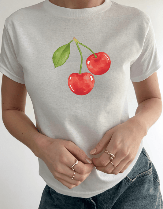 Cherry 90s Baby Tee