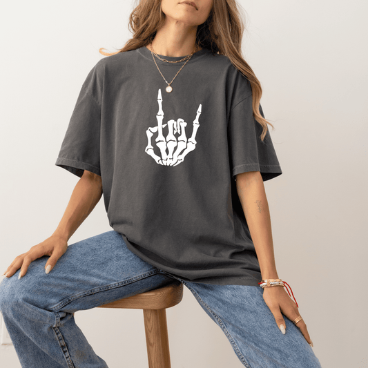 Rock Skeleton Hand Tee