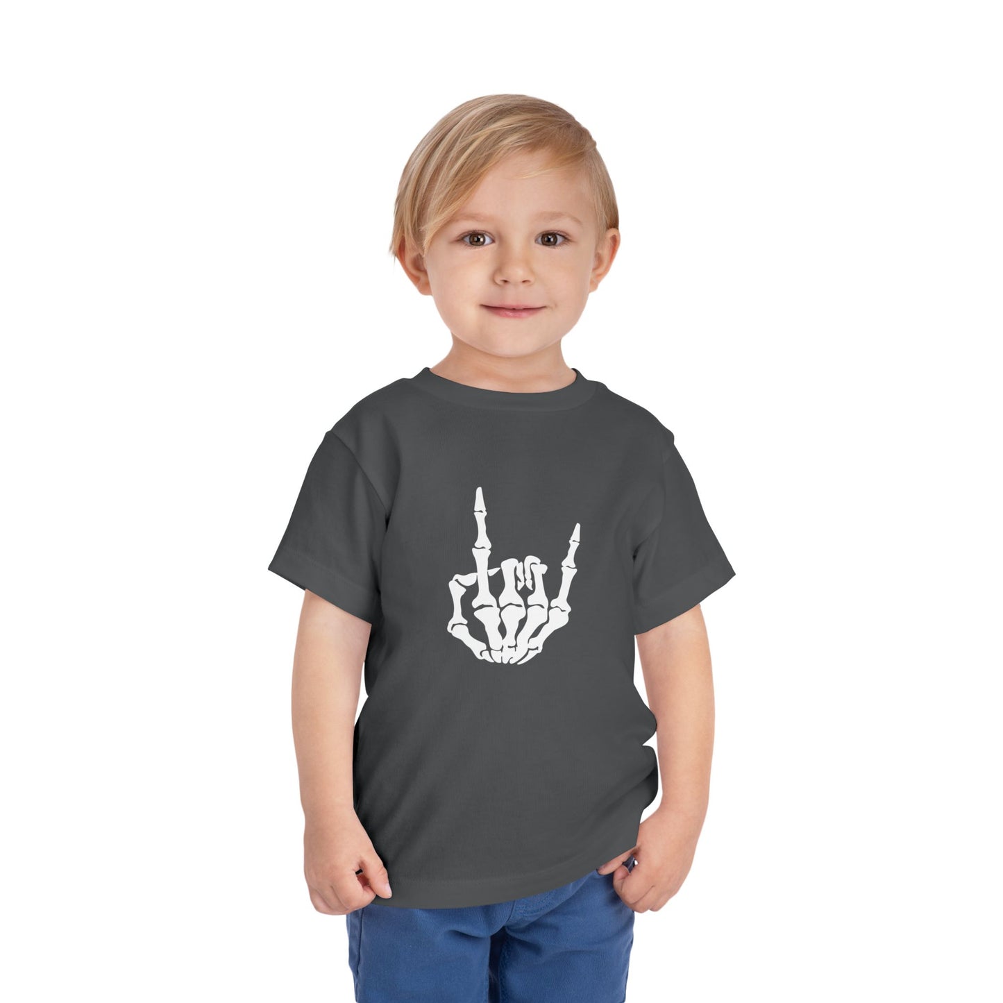 Toddler Skeleton Hand Halloween Tee