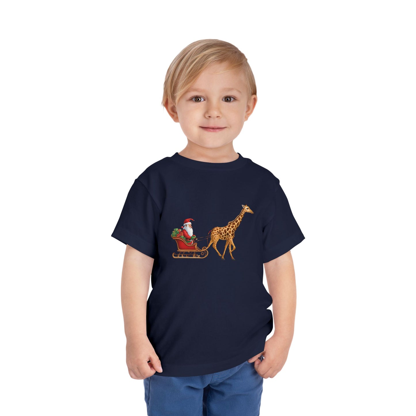 Giraffe Sleigh Toddler Tee